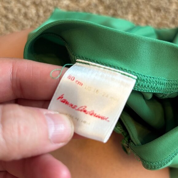 Hanna Andersson green long sleeve rash guard romper - Picture 3 of 3